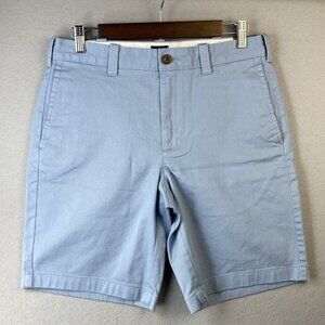 NWT J Crew Tech Shorts Men Size 30 Stretch 9" Inseam H5020 Deep Blue Chino Short